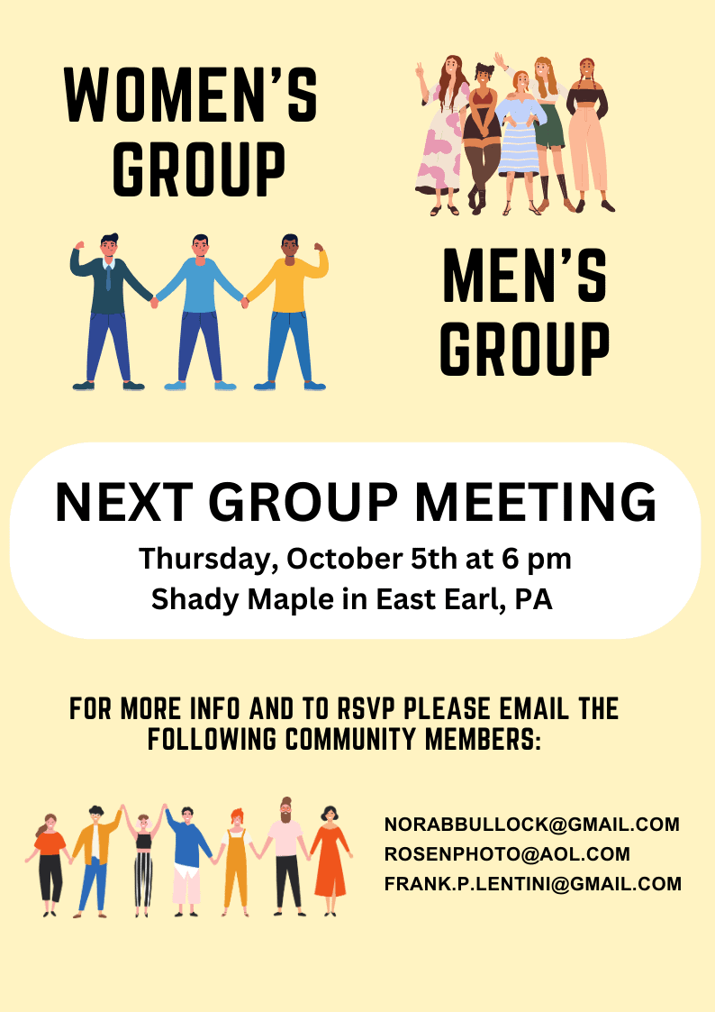 Women's and Men's Group Meeting